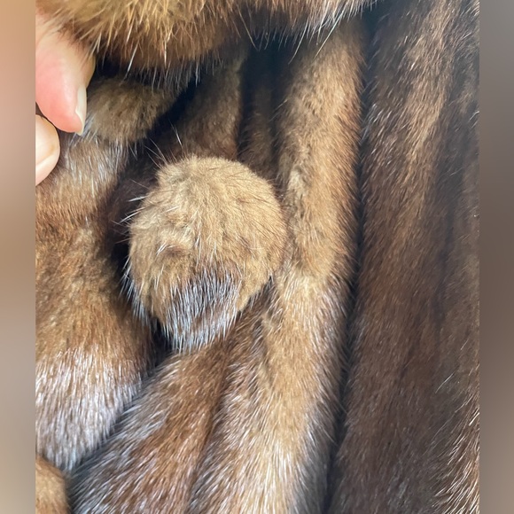 Stunning Mink Fur Stroller Paisley Lining 50”Bust 89” Sweep Vintage Beauty 😍 - Picture 7 of 9